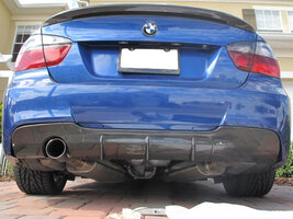 BMW E90 M tech rear bumper diffuser CF.jpg